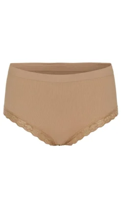 Tim & Simonsen Trusser - Feline Rib Midi - Nudo