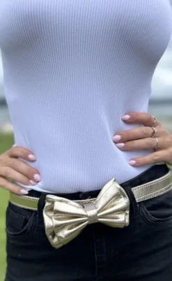 Tim og Simonsen Bælte - Anni Bow - Gold