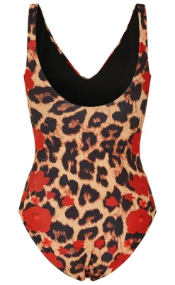 Unica Copenhagen Badedragt - Kathrin - Leo / Red Flowers