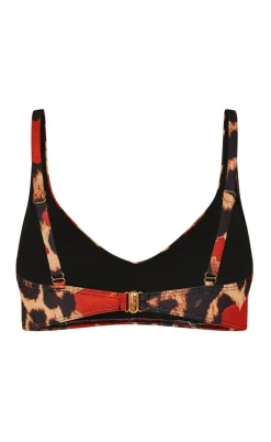 Unica Copenhagen Bikini Overdel / Top - Eda - Leo / Red Flowers