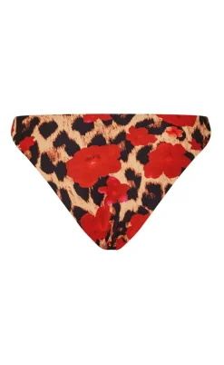 Unica Copenhagen Bikini Underdel - Elena - Leo / Red Flowers