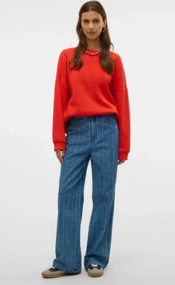 Vero Moda Bukser - Kathy - Medium Blue Denim