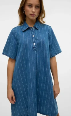 Vero Moda Kjole - Ocean - Medium Blue Denim