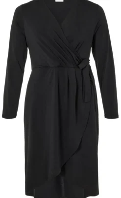 VILA Kjole - Nayeli Long Wrap - Black