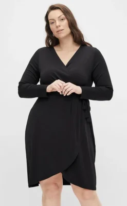 VILA Kjole - Nayeli Long Wrap - Black