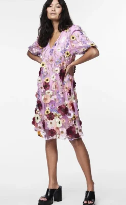 YAS Kjole - Flowering - Pink Lavender