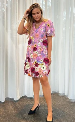 YAS Kjole - Flowering - Pink Lavender