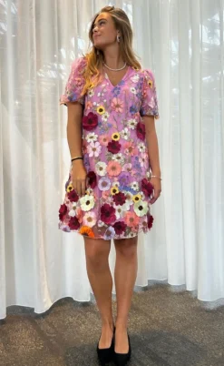 YAS Kjole - Flowering - Pink Lavender