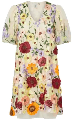 YAS Kjole - Flowering - Whisper White