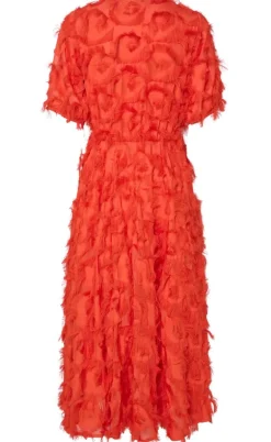 YAS Kjole - Pazylla Midi - Cherry Tomato