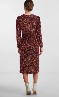 YAS Kjole - Pinko Midi - Black