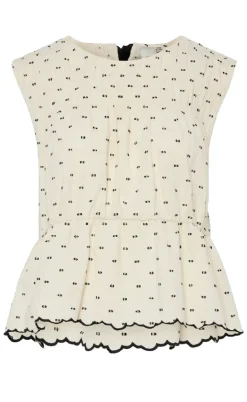 YAS Top - Dobby - Gardenia