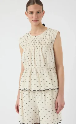 YAS Top - Dobby - Gardenia